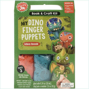 Yellow Green Klutz Jr. - My Dino Finger Puppets