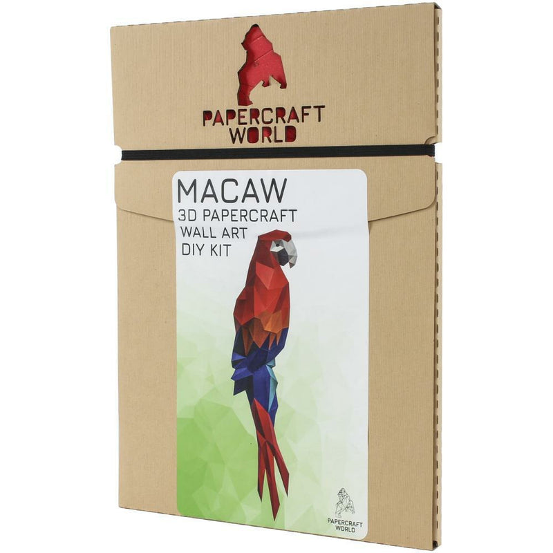Papercraft World - 3D Papercraft Wall Macaw (Ages 10+)