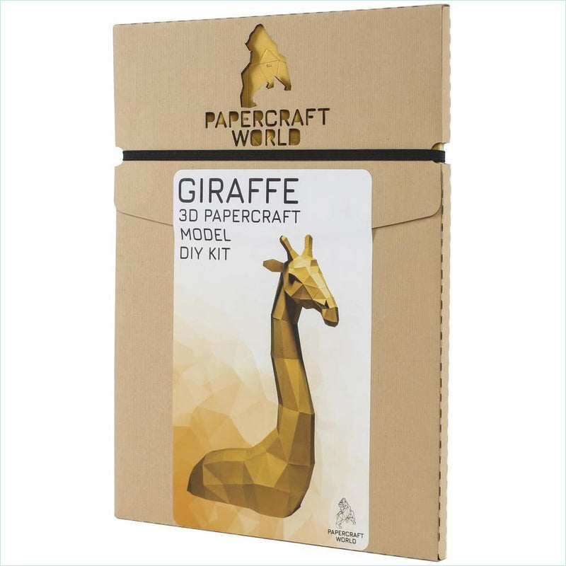 Light Gray Papercraft World - 3D Papercraft Wall Art Giraffe  (Ages 12+)