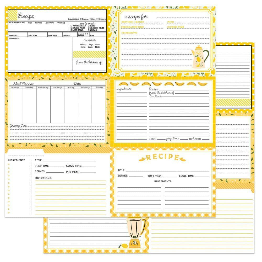 PhotoPlay - Recipe Cards Double-Sided Cardstock 12x12