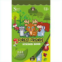 Pro Art - Themed Sticker Book 9.5"X5.75" - Forest Friends