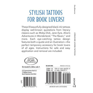 Dover Publications - Literature Lovers Tattoos