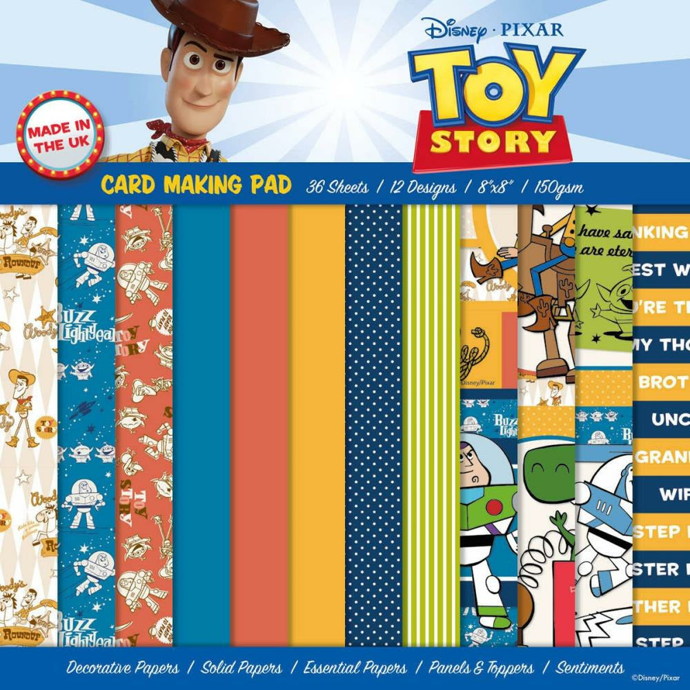 Creative World Of Crafts - Disney Coloured Card Pack - Toy Story - by Creative Expressions