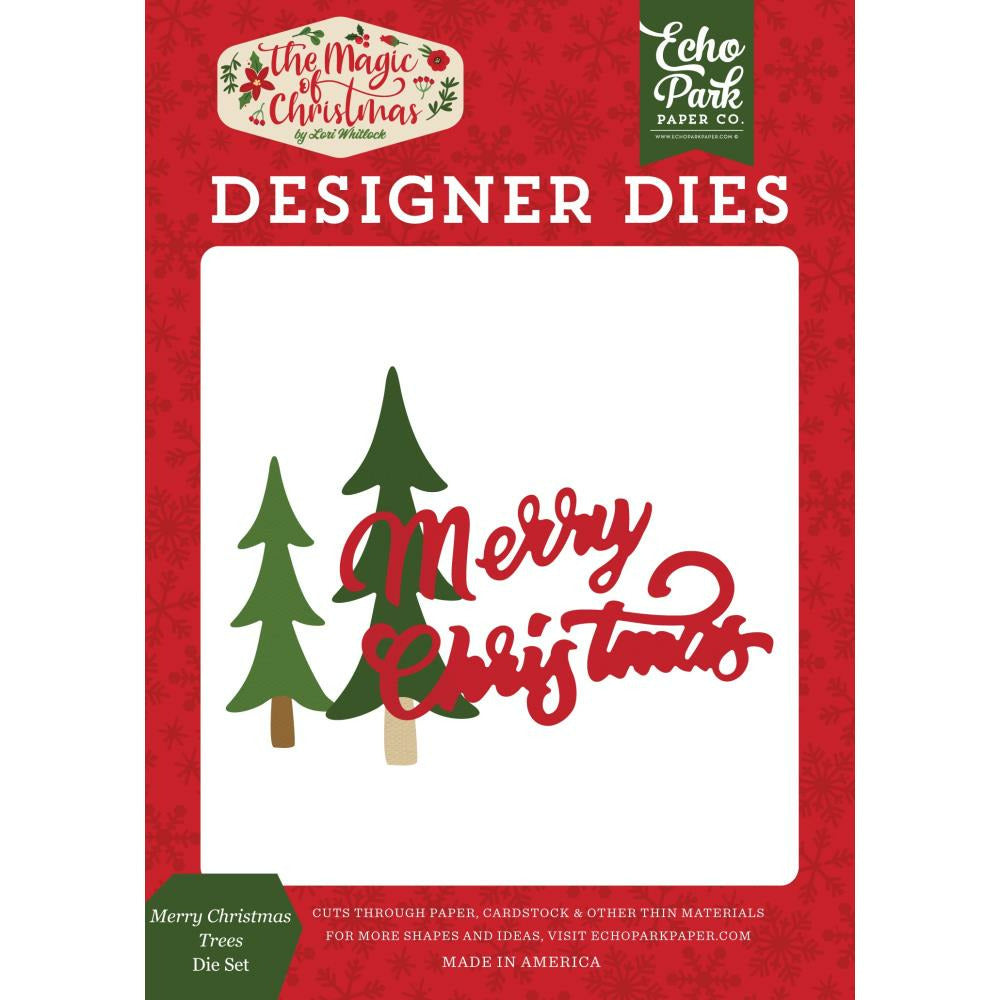 Echo Park Dies - Merry Christmas Trees Designer Dies