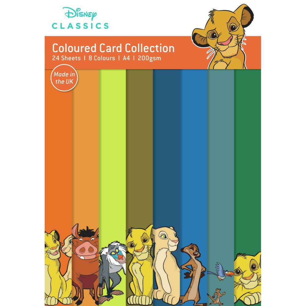 Creative World Of Crafts - Disney Coloured Card Pack - The Lion King - by Creative Expressions