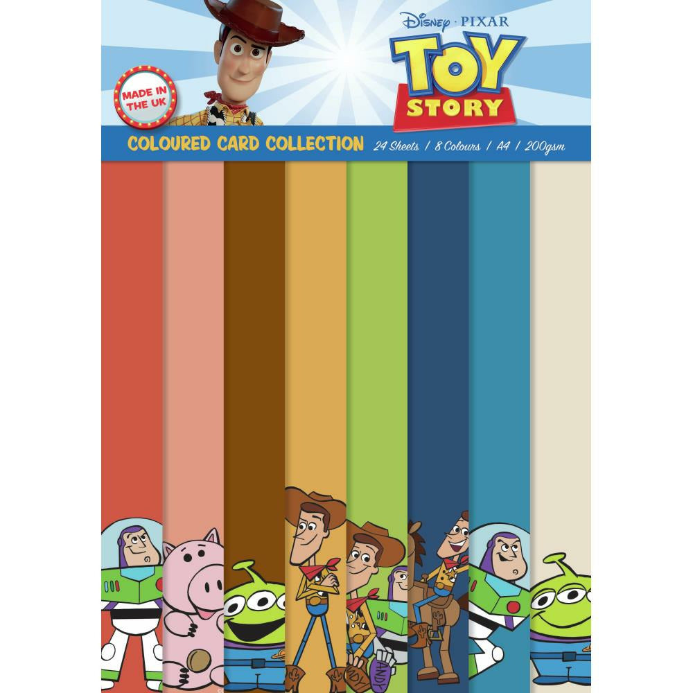 Creative World Of Crafts - Disney Coloured Card Pack - Toy Story - by Creative Expressions