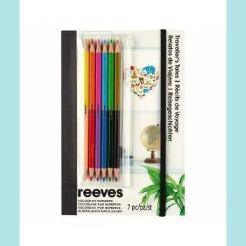 Reeves Water Colour By Numbers - Travel Icons Set of 7