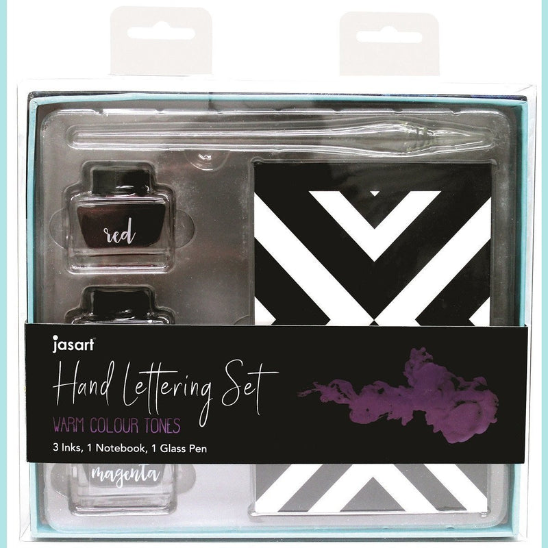 Jasart - Hand Lettering Set - Warm Colours Set