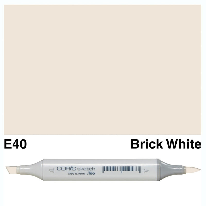 Copic Markers SKETCH  - Brick White E40