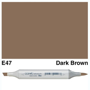 Copic Markers SKETCH  - Dark Brown E47