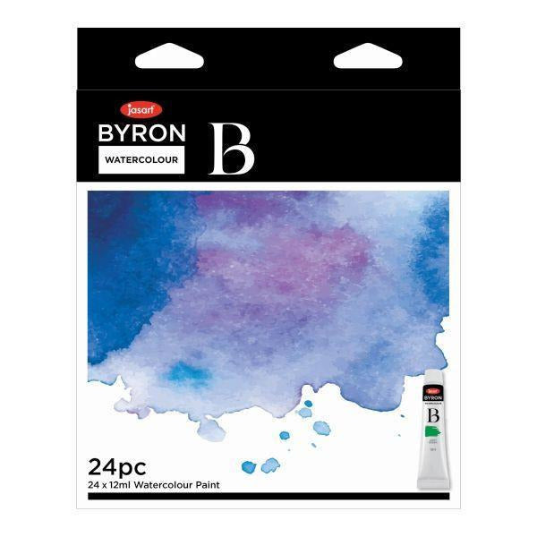 Jasart Byron Water Colour Paint 12 ml Set 24