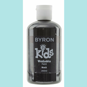 Jasart Byron - Kids Washable Paint 250ml BLACK