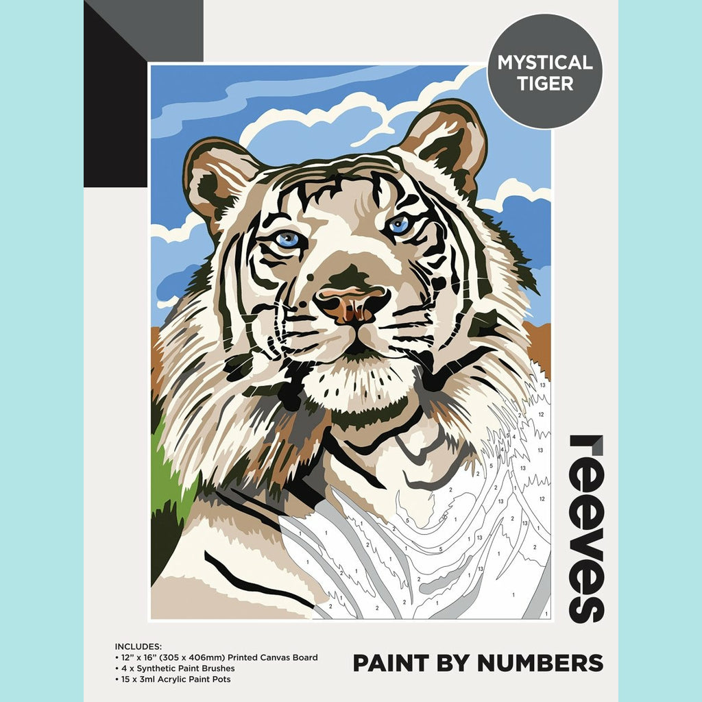 Reeves Large Painting By Numbers - Mystical Tiger