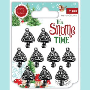 Craft Consortium Its Snome Time - Toad Stools Metal Charms