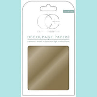 Craft Consortium - Decoupage Papers METALLIC GOLD