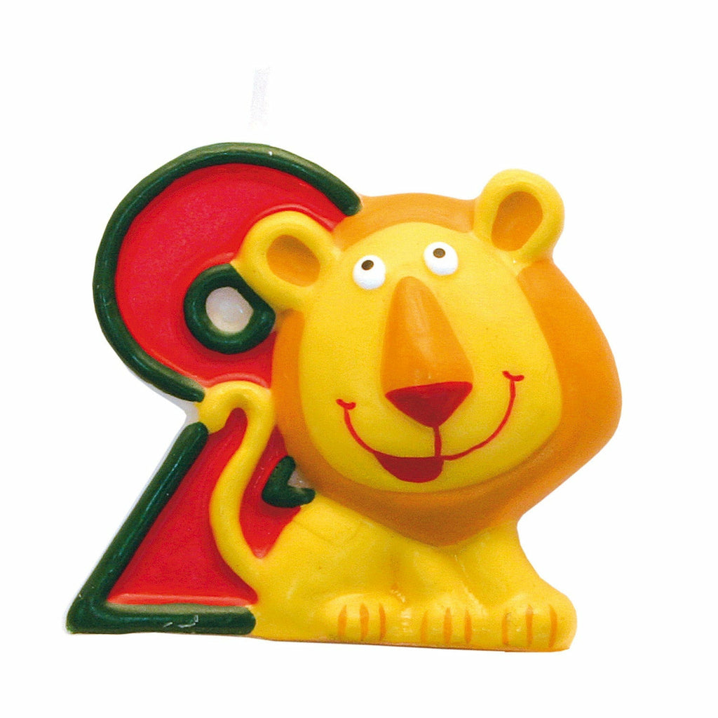 Candle - Safari Numeral Candle - 2 years