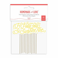 Homemade With Love - Treat Toppers - Hello Sunshine (12 pieces)