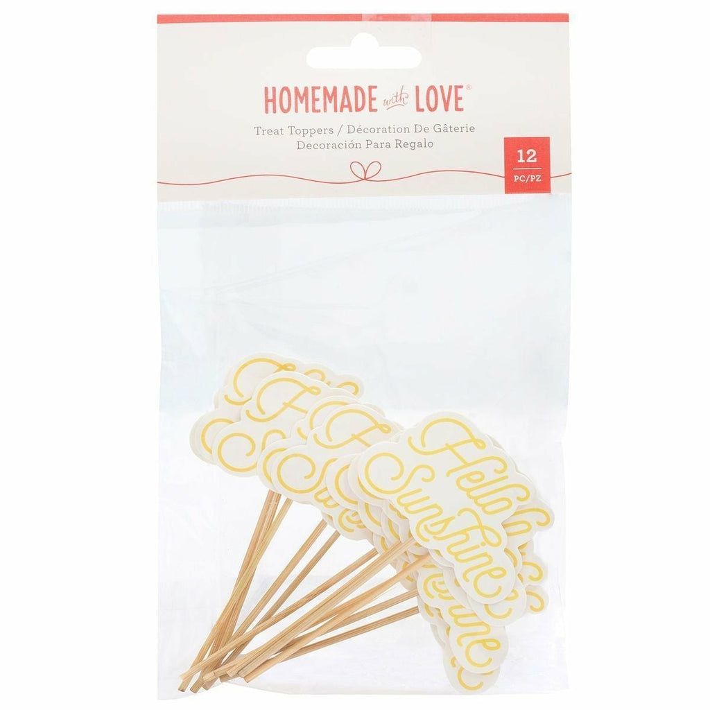 Homemade With Love - Treat Toppers - Hello Sunshine (12 pieces)
