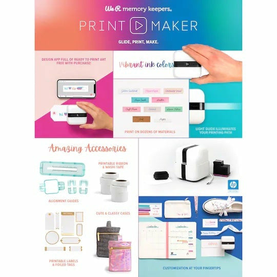 We R Memory Keepers PrintMaker Washi & Ribbon Guide