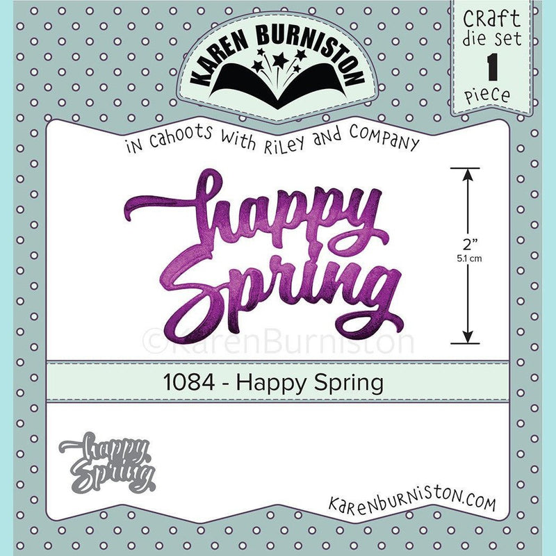 karen Burniston - Happy Spring Die Set