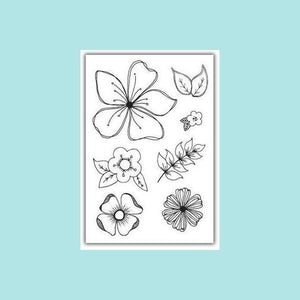 White Smoke Julie Hickey - Floral Fancies Stamp Set