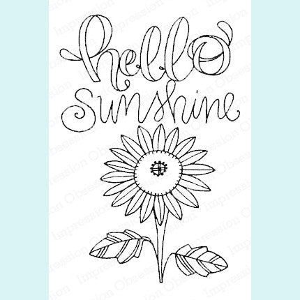 Impression Obsession - Hello Sunshine Cling Stamp