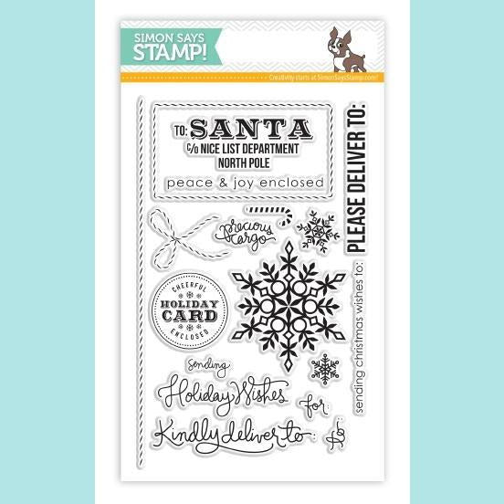 Simon Says Clear Stamps Holiday Envelope Sentiments Stamp