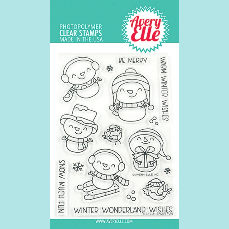 Avery Elle - Snow Fun Clear Stamps and Die