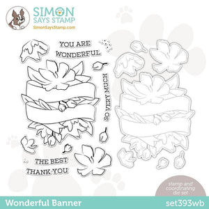 Simon Says - Wonderful Banner Stamp & Die Set Bundle