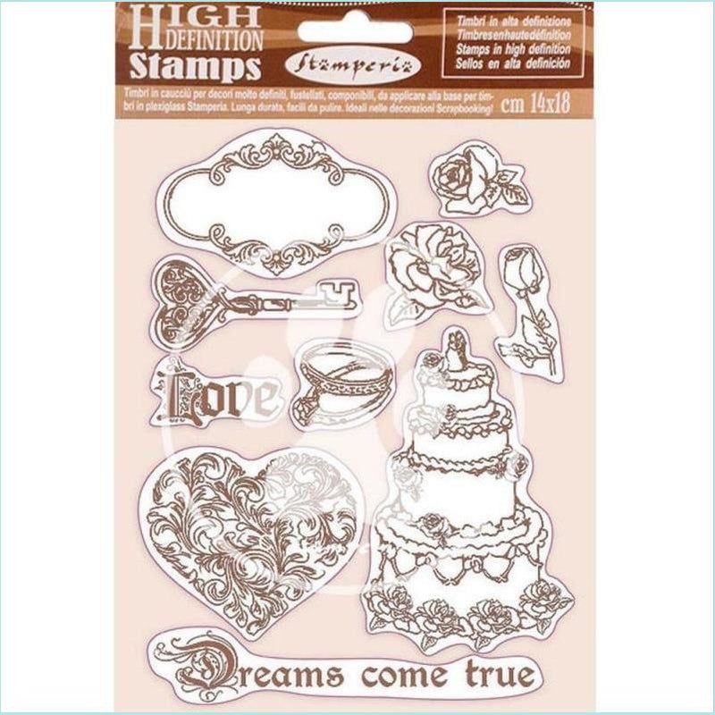Stamperia - HD Natural Rubber Stamp 14x18 cm - Sleeping Beauty Dreams Came True