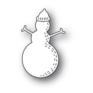 2.3 x Poppystamps - Whittle Snowman Craft Die centimeters assembled