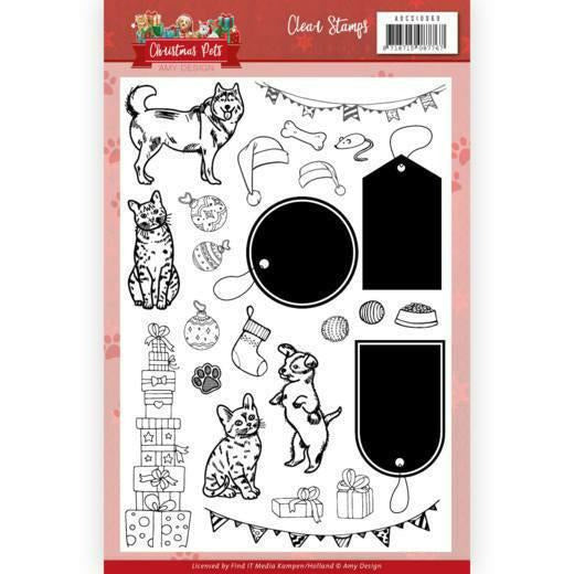 Amy Design - Clear Stamps - Christmas Pets