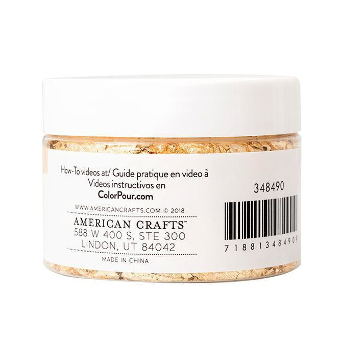American Crafts - Color Pour Gold Foil Flakes (0.5 Oz)