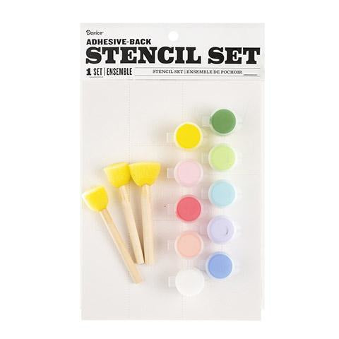 Darice® - Floral Themed Stencil Set with Fabric Paint
