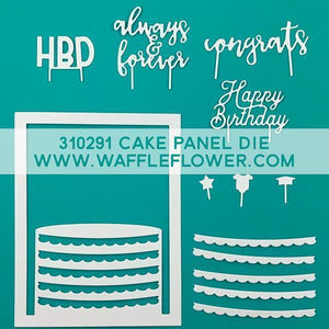 Waffle Flower - Cake Panel Die