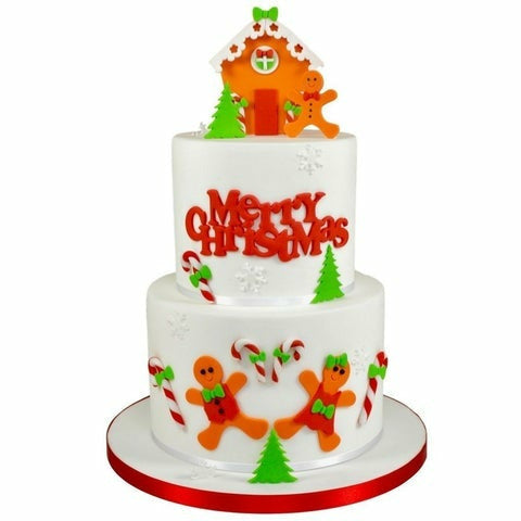 FMM Sugarcraft - Curved Words - Merry Christmas Cutter