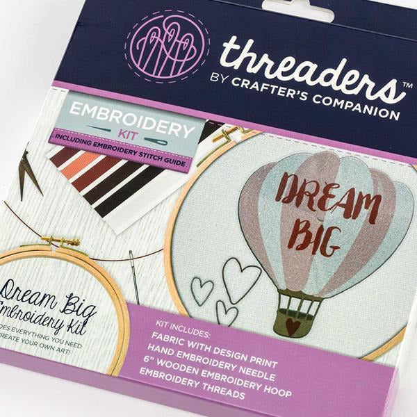 Crafters Companion - Threaders - Embroidery Kit - Dream Big