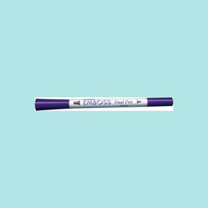 Light Steel Blue Tsukineko Emboss Dual Tip Pen