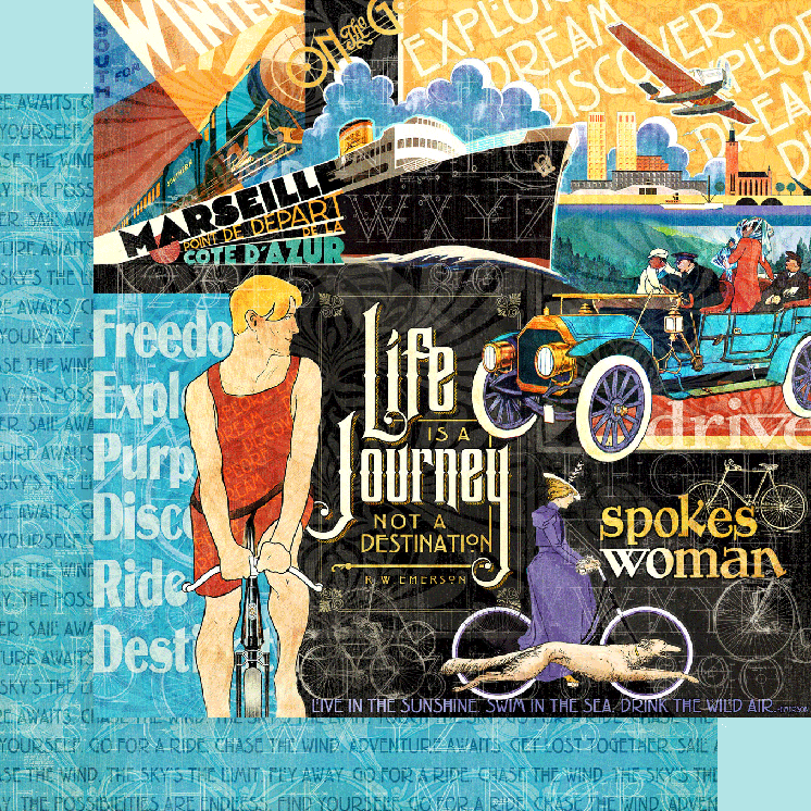 Graphic 45 - Life's a Journey 8x8 Pad