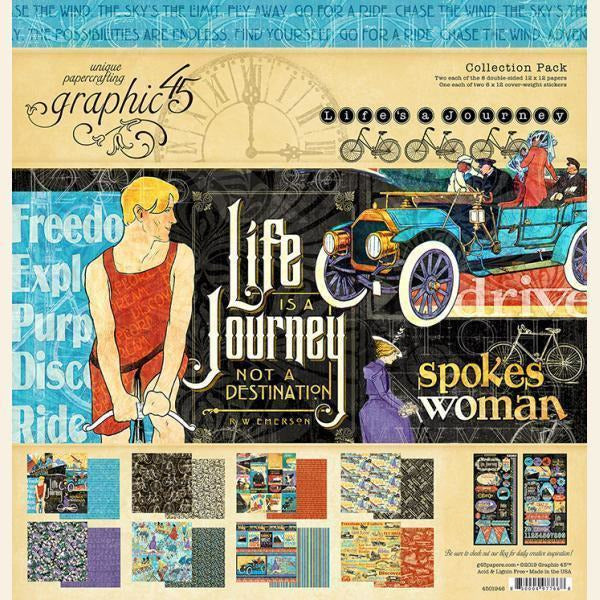 Graphic 45 - Life's a Journey 12x12 Collection Pack