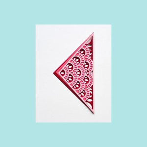 Pale Violet Red Birch Press - Frilly Triangle Layer Set