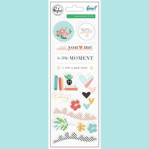 Pinkfresh Studio - Let your heart decide: Leatherette stickers