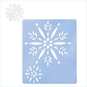 Light Steel Blue Sizzix Thinlits Die Set 2PK - Cut-Out Snowflakes
