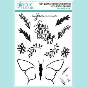 Gina K - Alicia Krupskaya - Lisa Hetrick - Your Wings Stamp Set