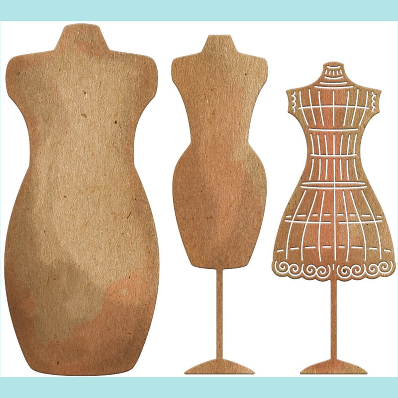 Cheery Lynn Designs Die Set Antique Dress Forms
