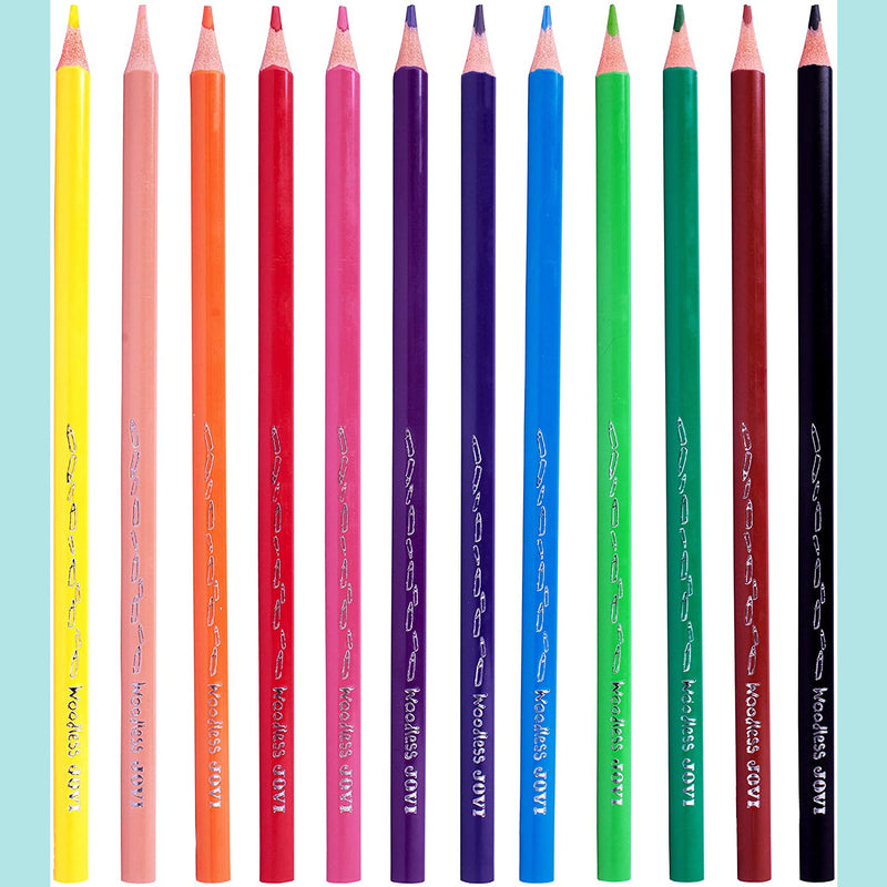 JOVI - Ergo Wood-Free Colour Pencils Sets SET OF 12