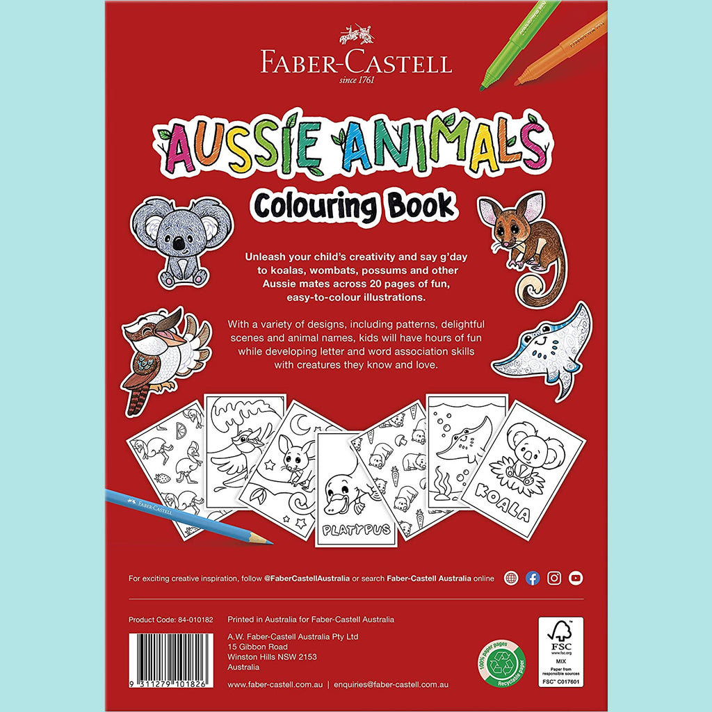 Faber - Castell Aussie Animals - Jumbo Colouring Book - A3