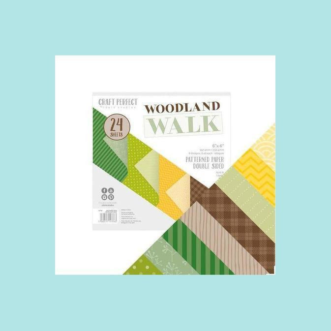 White Smoke Tonic Studios - Craft Perfect - 6"x6" Card Packs - Woodland Walk