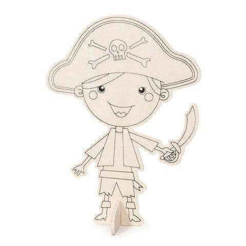 Darice® - Wood Kit with Markers - Pirate - 6-1/2 inches