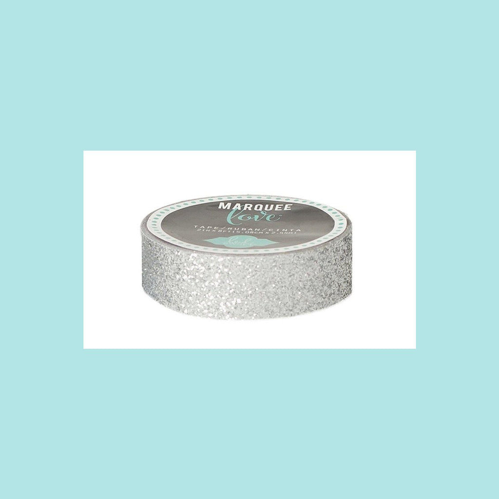 White Smoke American Crafts - Marquee Glitter Tape - HS - 7/8 - 10 Feet